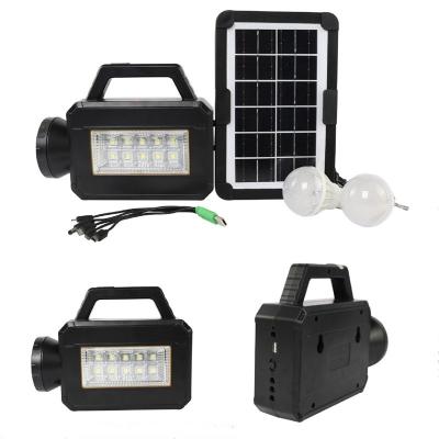 China Sloar Panel Charge Wholesale Home Usb Solar Lighting System Portable Mobile Small Mini Energy Solar Panel Led Light Kit For AfricaFlashlight HB1923 for sale