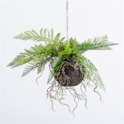 China Real Fashional touchgreen hotsale artificials the plant artificial hanging fern ball for sale