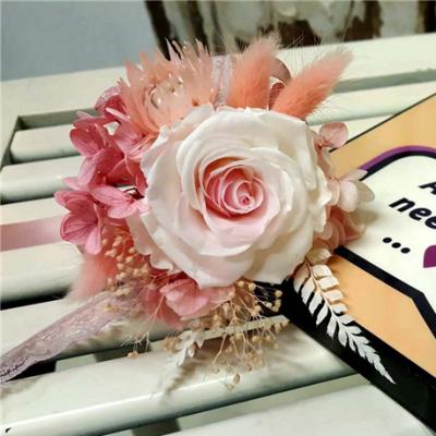 China Valentine's Day Gift A Grade Preserved Flowers Eternal Preserved Roses Head 4-5CM for sale