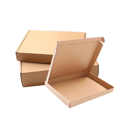 China Custom Logo Recycled Materials Disposable Recycle Paper Flat Packing Cardboard Corrugated Shipping Box for sale