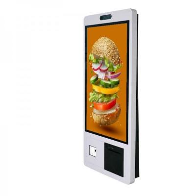 China Self Order Digital Signage Display Kiosk Capacitive Touch With Support For POS Machine Te koop