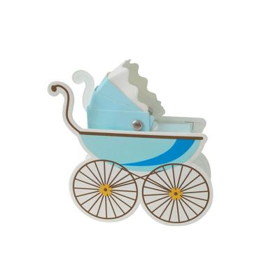 China Customization Baby Shower Wholesale Price Baby Carriage Style Favors Recyclable Creative Colorful Box for sale