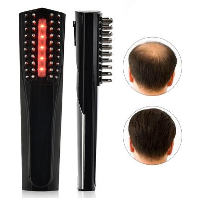 China Improve Hair Annotating Therapy Scalp Massage Hair Care Hair Regrowth Laser Stainless Infrared Light Comb for sale