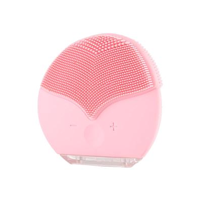 China Handheld Portable Electric Detergent Sonic Silicone Face Scrub Facial Deep Cleansing Rechargeable Cleaning Brush for sale