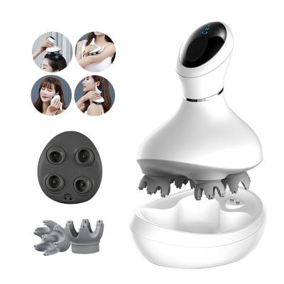 China Head Vibrators 3d Silicone Waterproof Head Massager Portable Electric Whole Body Massager for sale