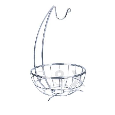 China Sustainable Hot Sale Stainless Steel Wrought Iron Fruit Basket for sale