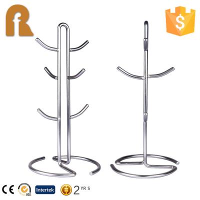 China Kitchen Viable Accessories Cheap Price Coffee Cup Holder Rack Mug Hanger Rack for sale