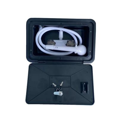 China RV Thermostatic Outdoor Shower Faucets Outdoor Shower Box Kit For RV Camper Van Motorhome Caravan for sale