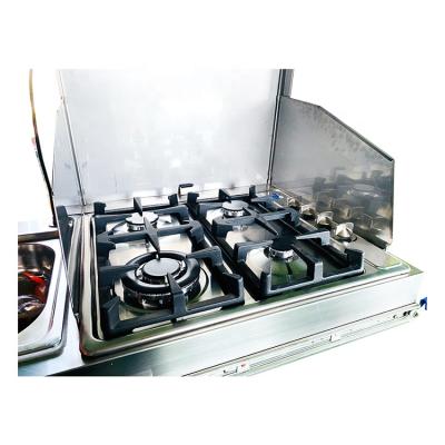 China Wholesale RV China Manufacture Ideal Gas Mills 4 Burner Gas Stove to SS 4 Burners for sale