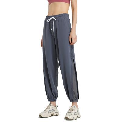 China Women Breathable Jogger Pants With Waist Pull Rope Dance Daily Sportswear Pants Workout Breathable Fitness Clothing for sale