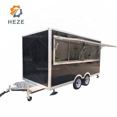 China Mobile Knight Vegetable Processing Factory Fast Food Truck Food Cart Trailer Hot Dog Vending Cart Ice Cream Push Cart for sale