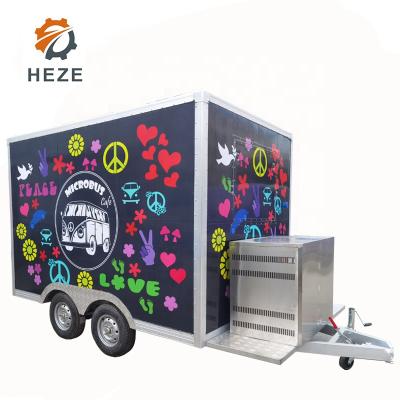 China 2020 fruit processing plant four wheel food cart for sale mobile food truck fast food trailer cart for sale