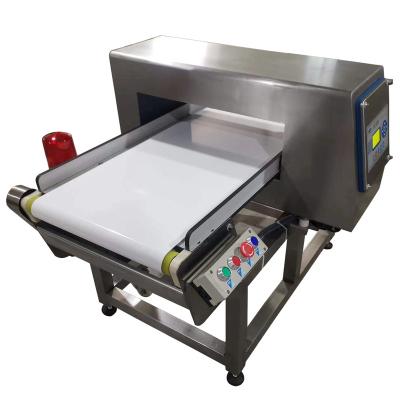 China Easy Operation Food Production Line Automatic Pocket Stand Up Bag Food Industrial Metal Detector for Food Processing Industry for sale