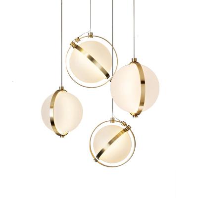 China Hotel Restaurant Home Store G4 Led Nordic Indoor Light Modern Lamp Glass Pendant Light For Living Room for sale