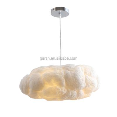 China Modern Decorative Lighting Interior Designer Pedant Lights Fabric Cotton Cloud Lamp for sale