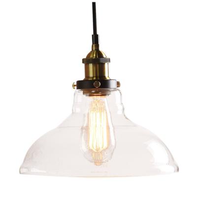 China Iighting Decorative Vintage Glass Hanging Lamp Industrial Pendant Lighting For Dining Table for sale