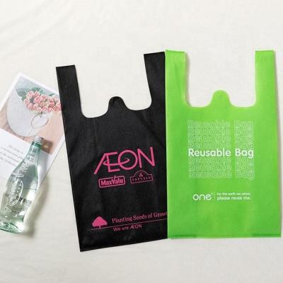 China Bolsas de compras no tejidas para comestibles recicladas reutilizables en venta