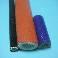 China Rubberglasvezel Sleeving van het rem de Lijnen Gevlechte Silicone met Siliconehars Te koop