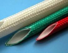 China High Temp Wire Insulation Sleeve , Fiberglass Sleeving For Wires for sale