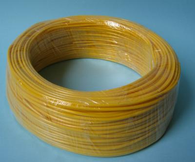 China Yellow Flexible PVC Tubing 600V / 300V Voltage Rating , PVC Flexible Hose For Wire Harness for sale