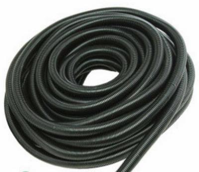 China Black Corrugated Flexible Tubing , Black Corrugated Pipe Fire Resistant Hose for sale