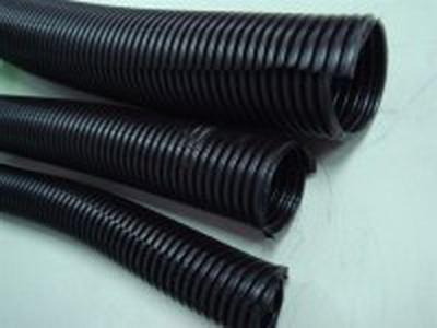 China Nylon Flexible Corrugated Plastic Tubing / Bellow Tube for Cable Protection PA Spiral Hose for sale