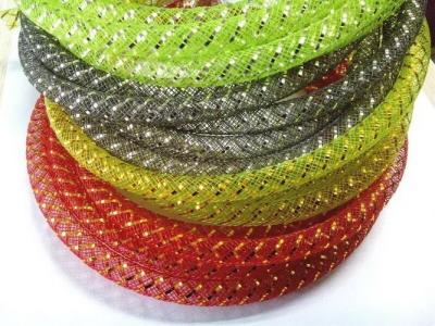 China PET Mylar Braided Wire Mesh Sleeve for Lights And Gifts Decoration for sale