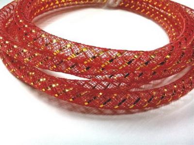 China Círculo vermelho ponto de derretimento 230°C+5 Sleeving trançado expansível tecido à venda