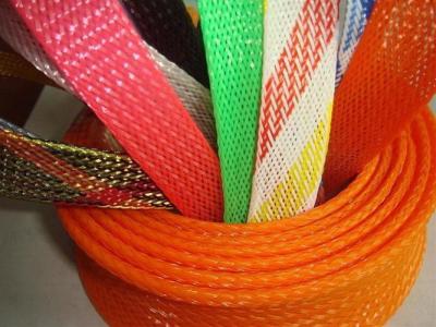 China Promotional PET Expandable nylon mesh cable sleeve RoHS UL Certificate for sale