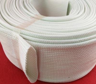 China Extrusion Silicone Fiberglass Sleeving , Silicone Fiber Glass Sleeves for sale