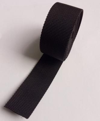 China High Density Black Nylon Textile Webbing Eco Friendly With Rohs Approve for sale