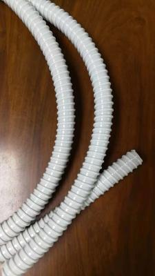 China PVC Reinforced Corrugated Flexible Tubing Protective Sleeve Hose For Fiber Cable for sale