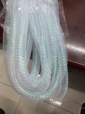 China Transparent Colors Expandable Mesh Sleeving 16mm UL VW-1 Light Weight Fireproof for sale