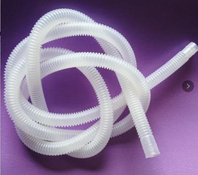 China Nontoxic Transparent Corrugated Flexible Tubing EVA / PE Medical Hose Type for sale