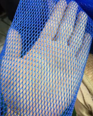 China Extruded Mesh Sleeve Plastic Tube Netting 0.75mm Thickness For Metal Parts for sale