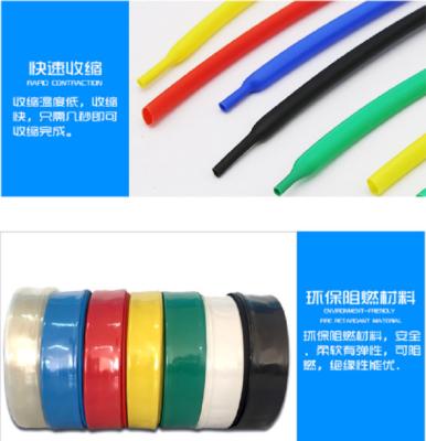 China Flame Retardant Heat Shrink Flexible PE Tubing With Logo Printing for sale