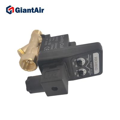 China Air Compressor GiantAir System Air-Compressor Parts 0200D 230v 60HZ 20W ED Electronic Air Compressor Valve 100% Drain Valve Quality Coil for sale