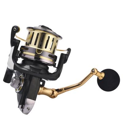 China New arrival latest design various metal size gear in good quality aluminum and plastic spinning fishing reel fish reels for sale