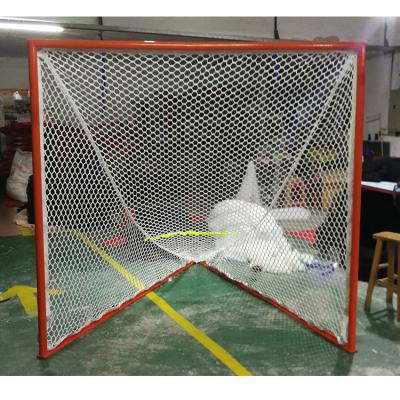 China Factory wholesale new style lacrosse sports goal high tenacity polyester 6'*6'*7' lacrosse goal net with long service life for sale