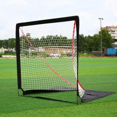 China Professional Official Lacrosse Sports Size Fiberglass Frame Target Hockey 6*6 Ft Folding Box Lacrosse Goal For Adult for sale