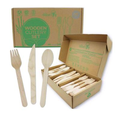 China Billions Eco-friendly Reusable Bamboo Wooden Cutlery Set Wholesale Bamboo Cutlery Travel Cutlery Set for sale