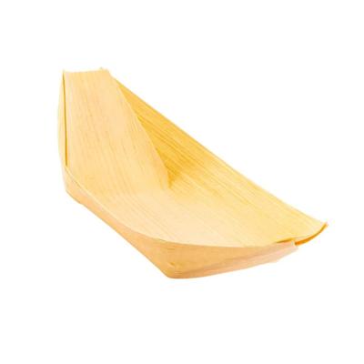 China Billions Eco-friendly Wooden Boat Disposable Dishes Bombs Sushi Boat Sushi Serving Tray Boat Food Container Wood Bowl for sale