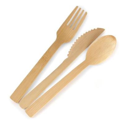 China Billions Eco-Friendly Disposable Bamboo Utensils, Pack of 100, Durable Dinner Cutlery Set Eco Friendly, Biodegradable, Compostable for sale