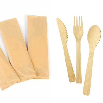 China Billions Natural Bamboo Utensils Eco - Friendly Compostable , Biodegradable Sustainable Utensils Cutlery Eco Friendly Reusable Flatware for sale