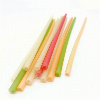 China Eco-Friendly Billions Party Rice Disposable Straws Eco-Friendly Drinking 100% Natural, Biodegradable, Mixed Color for sale