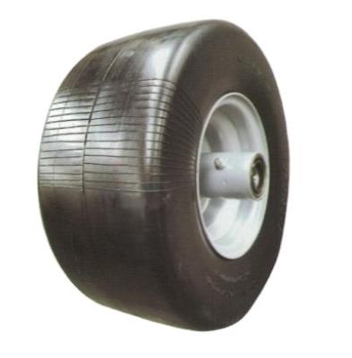 China Lawn Mower Wheel SEMI PNEUMATIC RUBBER WHEEL 13X6.50-6 for sale