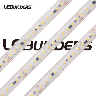 China Decorative 3 year warranty 100lm/W AC 220V 230V direct lighting led strip 2835 smd silicone IP65 50m/roll waterproof warm white led strip light for sale