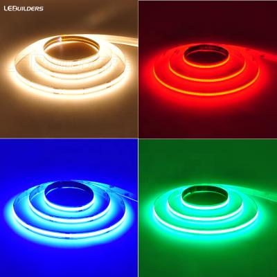 China Decorative Flexible LEDs/m COB Lighting Ultra Lightly Less Than 2mm FCOB LED Strip 352/448/512 Red/Green/Blue/Yellow/WW/CW Dimmable Led Strip for sale