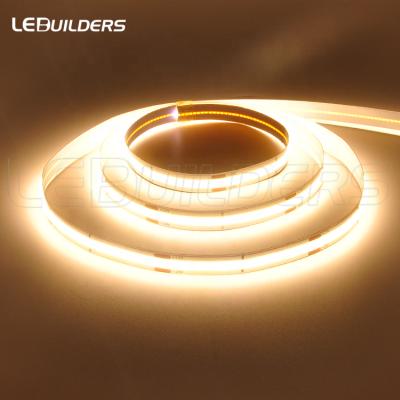 China 24V Decorative Lighting COB LED Strip Light 5M Soft Flexible Ribbon Commercial Decor Lighting for sale