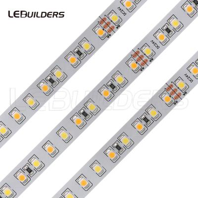 China Decorative Lighting Custom Design Dual Color CCT 3528 Led Strip Light Adjustable 120leds Per Meter for sale